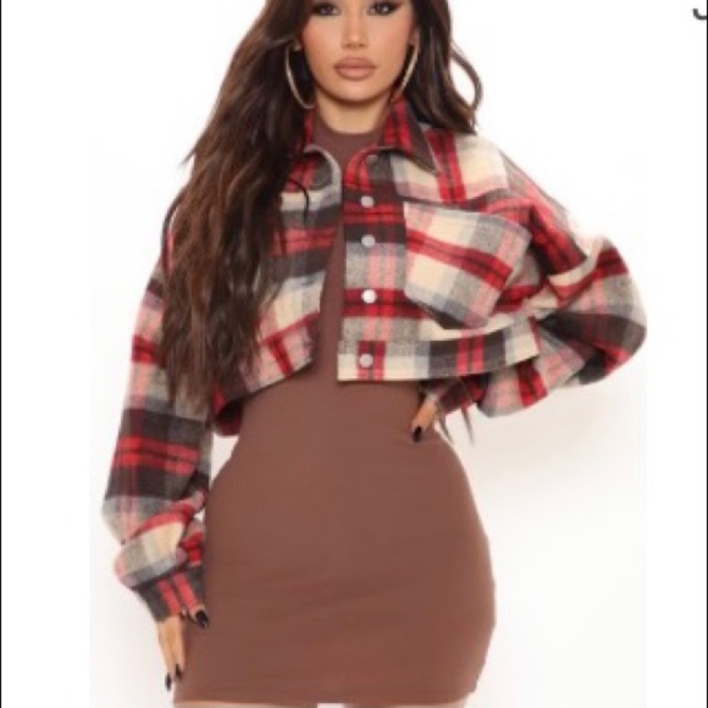 NWT plaid Shacket